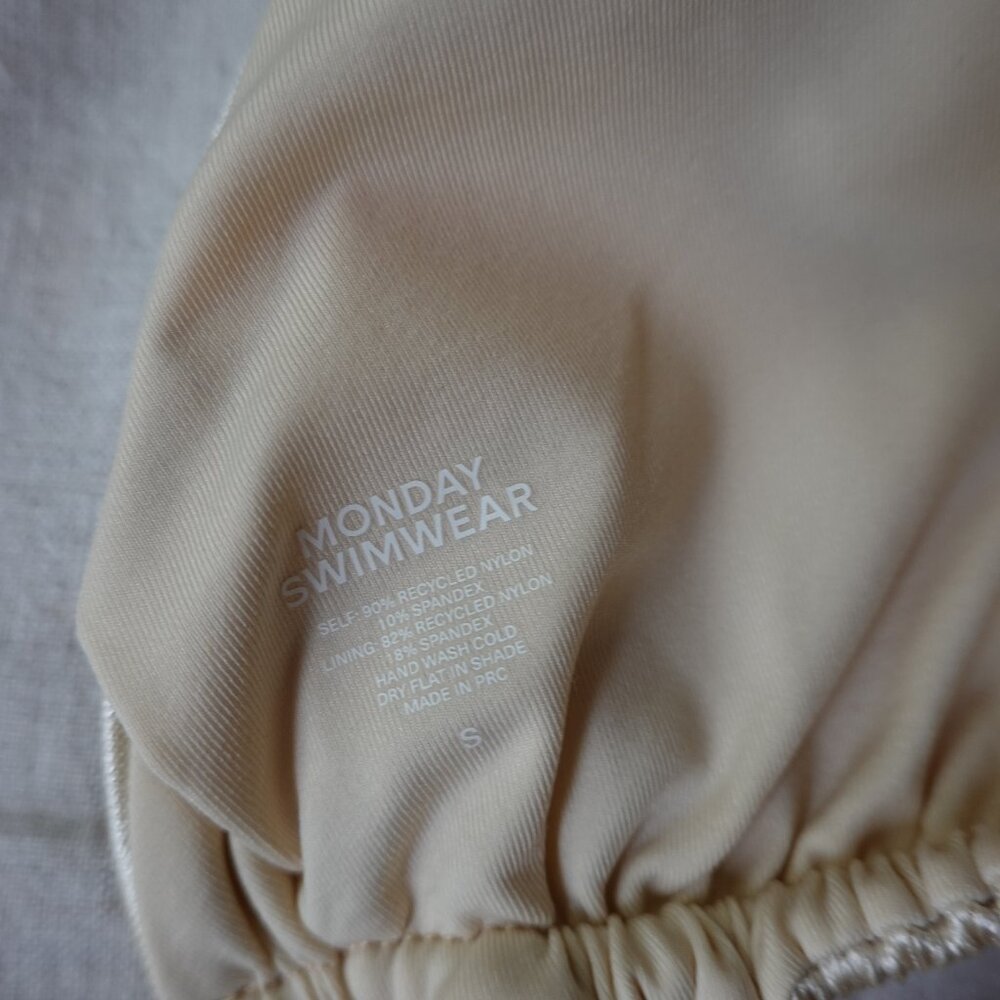 Monday Swimwear Bikini Champagne Collection Size S - Picture 3 of 4